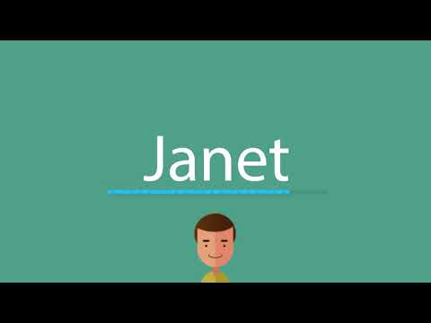 How to say Janet