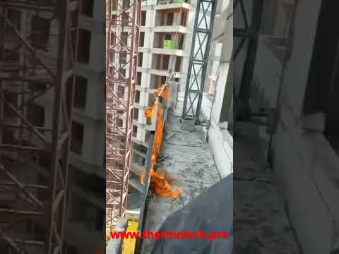 Распыление штукатурки ThermoLock 4-в-1: пошаговое машинное нанесение по маякам