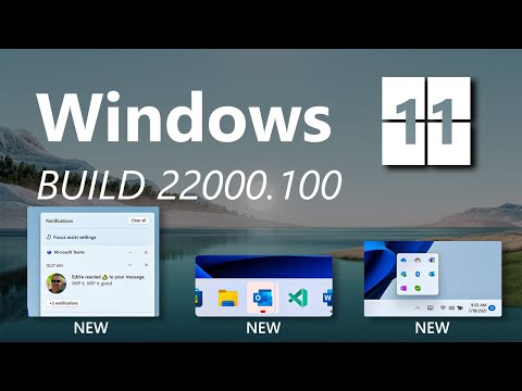 Windows 11 build 22000.100: New icons flyout, red backplate of app icon, new animations in Store...