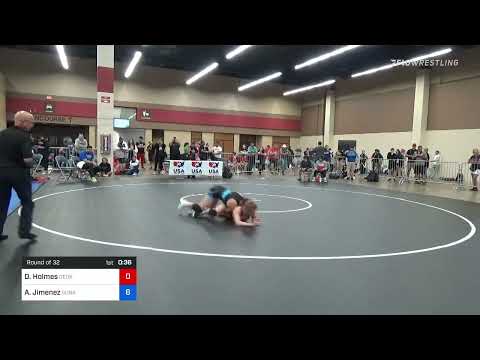 50 Kg Round Of 32 - Dianna Holmes, Georgia Vs Audrey Jimenez, Sunkist Kids Wrestling Club B458