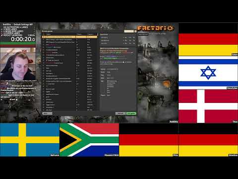 Factorio Default Settings Multiplayer in 1:28:36 (8 Players)