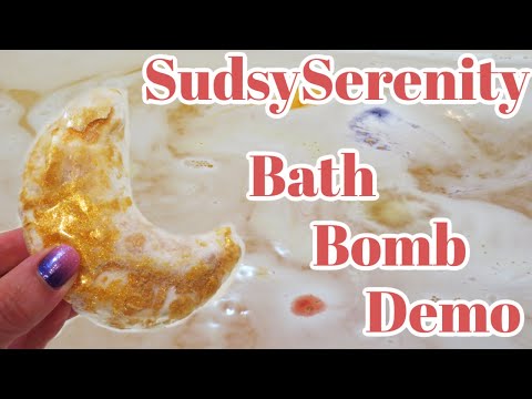 SudsySerenity - Moon Bath Bomb Demo!