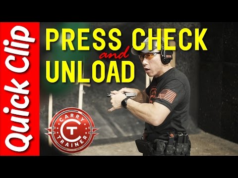 Press Check & Safely Unloading a Pistol with Sang Lee
