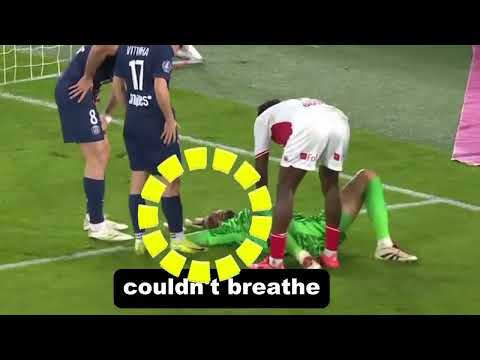 Gianluigi Donnarumma FACE INJURY vs Monaco | Donnarumma nearly DIED