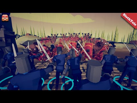 Can 100x Ancient Army Capture the WALL - TABS Map Creator (Ancient Faction vs Medieval Faction)