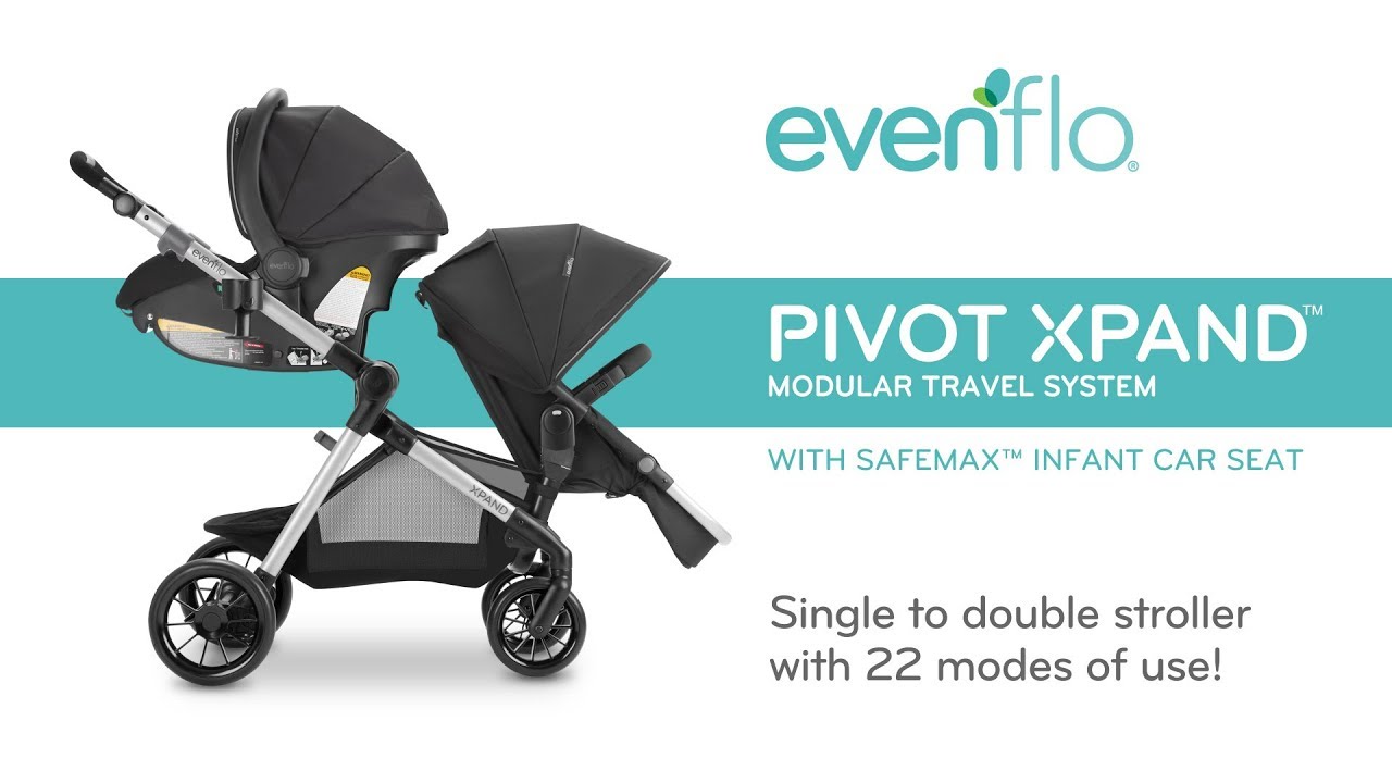 Evenflo Pivot Xpand™ Modular Travel System with SafeMax™ Infant Car Seat | Product Tour