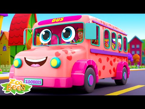 The Wheels On The Bus | Baby Bus Song | Nursery Rhymes and Kids Songs For Children With Zoobees
