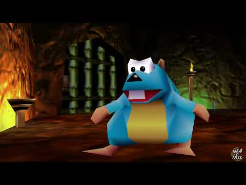 pov: You Stay the Night in Jungle Japes Caves in Donkey Kong 64 🌧️ (+Music & Rain)
