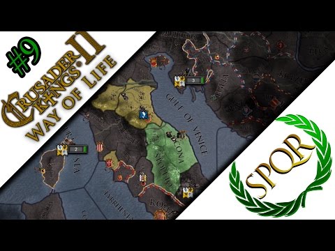 Crusader Kings 2 SPQR Roleplay - EP 9 CK2 Ironman Way of Life - Legacy of Rome Let's play