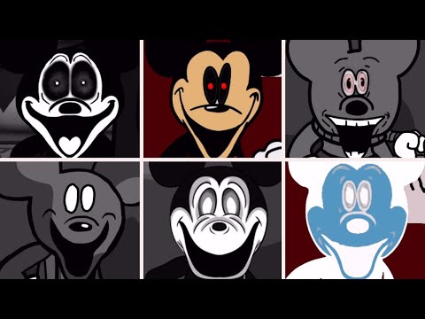 Friday Night Funkin' - Happy but everytime it's Mickey Mouse turn a Different Skin Mod is used