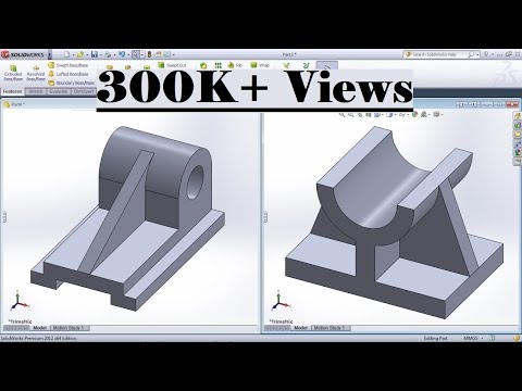 SolidWorks Practice Exercises for Beginners - 6 | SolidWorks Basics Tutorial | Rib Tool