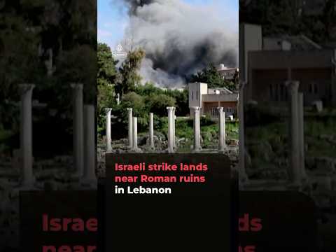 Israeli strike lands near Roman ruins in Lebanon | AJ #shorts