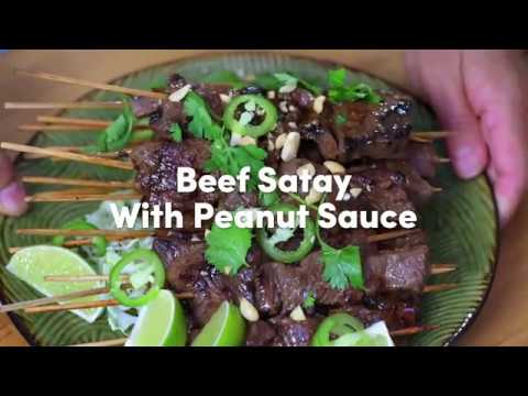 How to Make: Beef Satay with Peanut Sauce