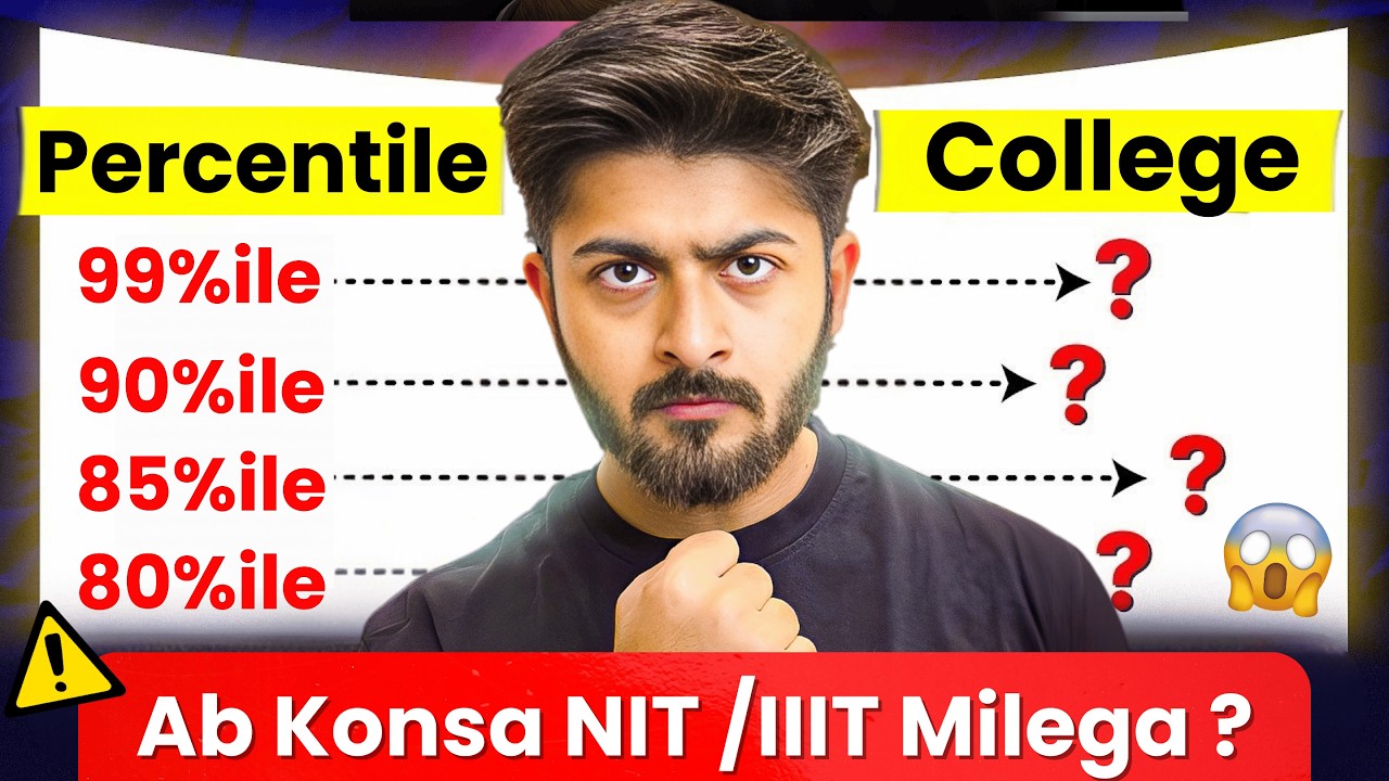 🔴JEE Mains 2026: Percentile vs College | JEE Main 2026 #iit #jee