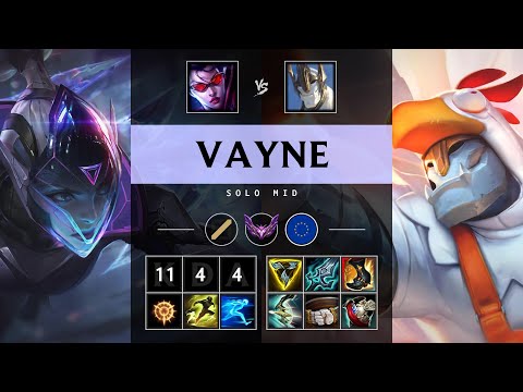 Vayne Mid vs Galio - EUW Master Patch 25.13
