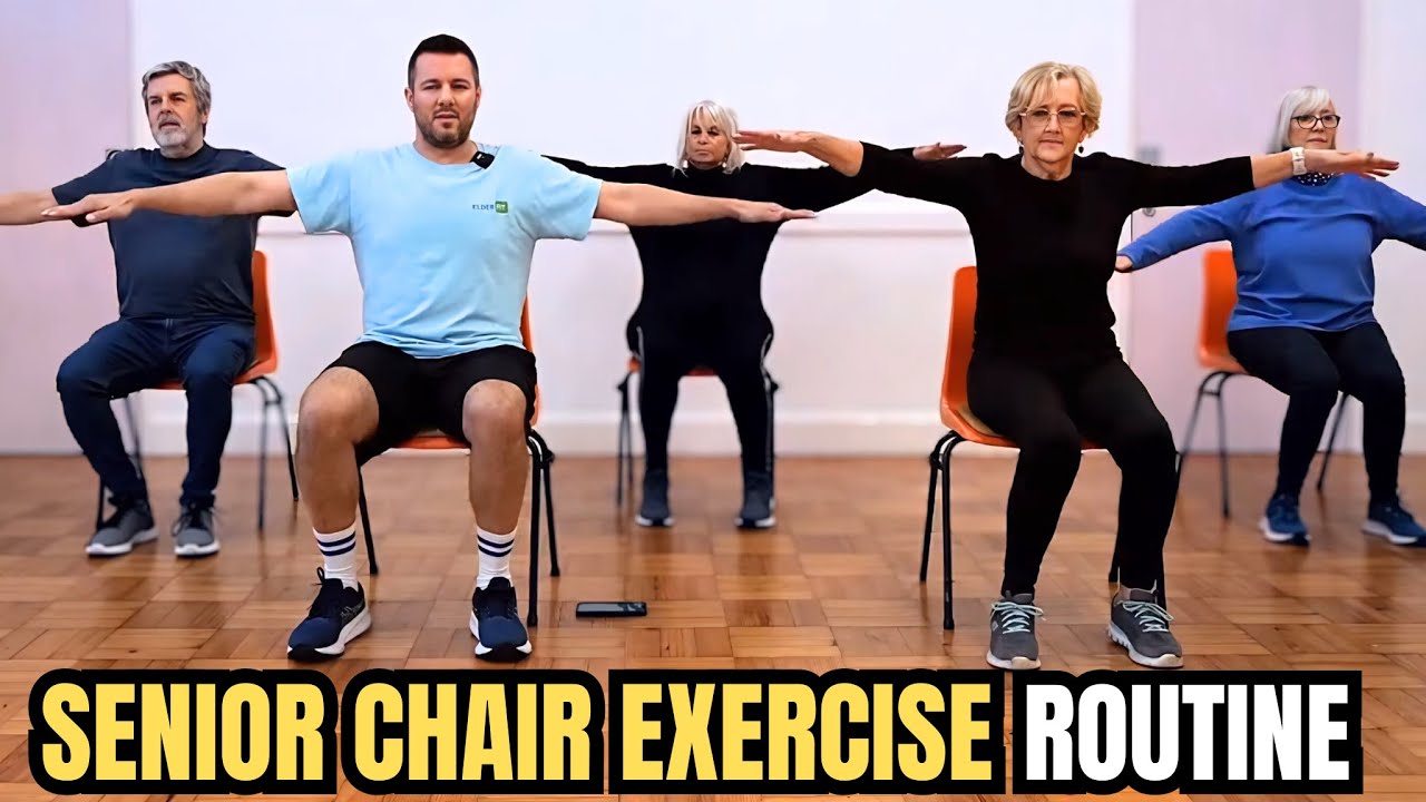20-Minute Chair Exercises For Seniors: Simple Seated Workout For Over 60s - Fitness Workout