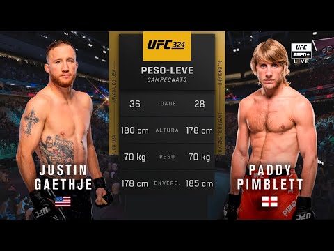 🔴 UFC 324: Justin Gaethje vs Paddy Pimblett | Full Fight & Highlights | Lightweight Title Bout