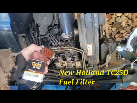 New Holland Boomer TC25D Fuel Filter Install #newholland
