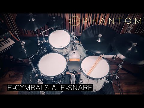 Phantom e-cymbals & e-snare on Roland TD-17 triggering EZdrummer 3