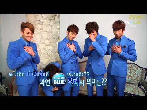 [TH-SUB] 121202 Inkigayo 'The Colors of K-POP' - Dramatic Blue & Dynamic Black