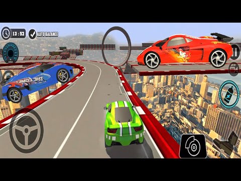 Impossible Car Tracks 3D: Green Car Driving All Levels Completed Levels 24 to 25 - Android Gameplay