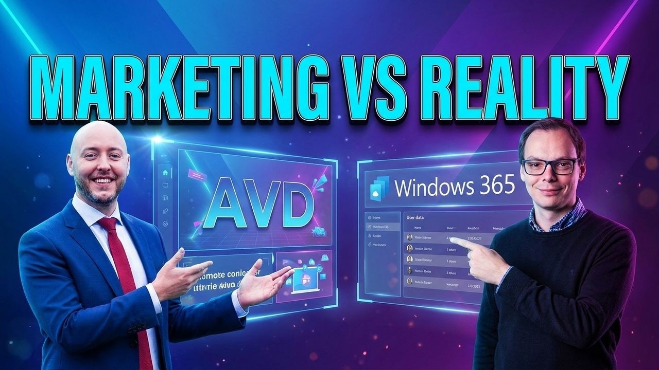 AVD vs Windows 365: Choosing the Right Virtual Desktop Strategy for the AI Era with Dieter Kempeneers [MVP] & Dominiek Verham [MVP]