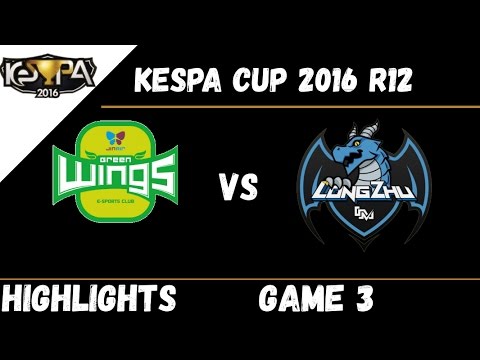 JAG vs LZ | Game 3 | Highlights Kespa Cup 2016 R12 JinAir Green Wings vs Longzhu Gaming
