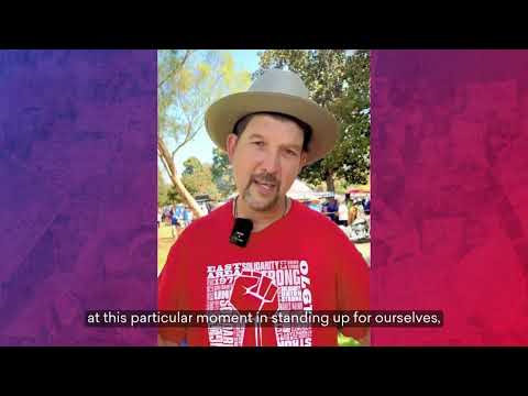 CTA President David Goldberg at the Wilmington Labor Day Parade on Monday, September 1, 2025.