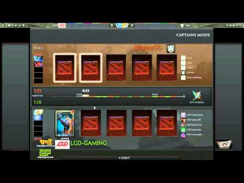 G-1 League LAN Final Day 3 - The Alliance -vs- LGD.cn Grand Final