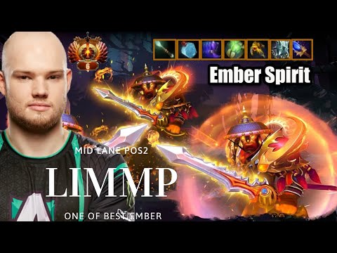 Alliance LIMMP Mid Lane Pos2 Ember Spirit Beyond Godlike./Dota2 Pro Top MMR Gameplay/Path7.28B.