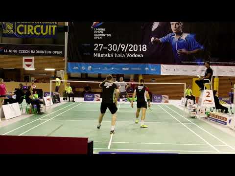 LI NING Czech Open 2018 - Milosz BOCHAT, Adam CWALINA - Richard EIDESTEDT, Peter KAESBAUER - 2. game