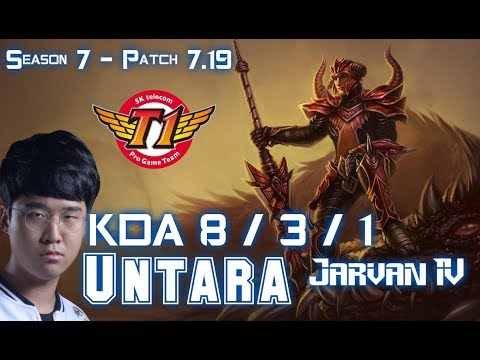 SKT T1 Untara JARVAN IV vs LUCIAN Top - Patch 7.19 KR Ranked