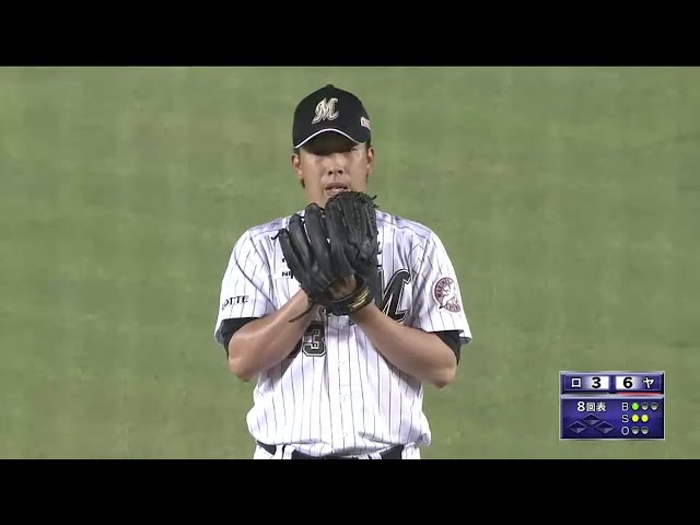 【8回表】マリーンズ・南 絶妙なコースにズバっと!! 見逃し三振で流れを呼ぶ!! 2016/6/10 M-S