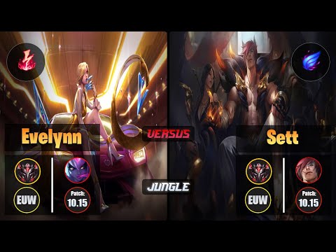 GrandMaster EVELYNN [Electrocute] (Jungle) VS  SETT - Grandmaster EUW Patch 10.15