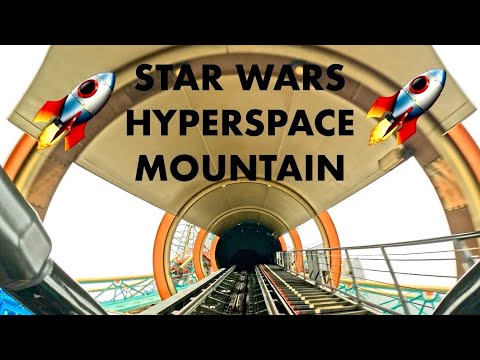 Star Wars Hyperspace Mountain POV Front seat ✨🚀 Disneyland Rollercoaster 🎢