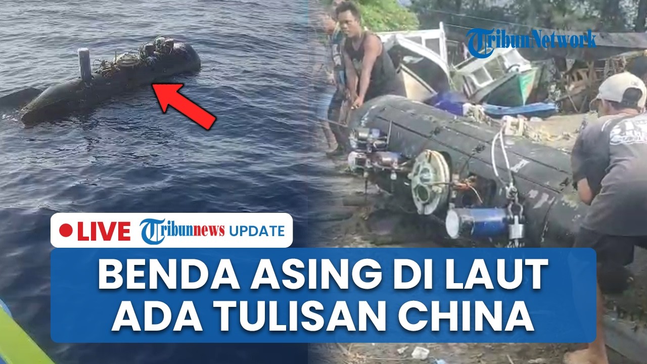 LIVE: Benda Asing Mirip Torpedo Ditemukan di Gili Trawangan, Ada Label CSIC Mirip Perusahaan China