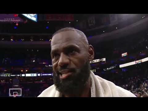 LeBron James PostGame Interview | Los Angeles Lakers vs Philadelphia 76ers
