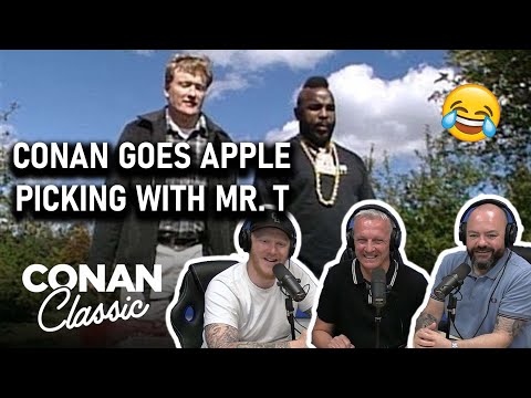 Conan Goes Apple Picking With Mr. T REACTION!! | OFFICE BLOKES REACT!!