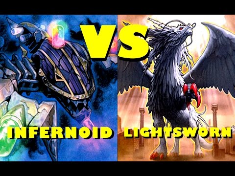 Real Life Yugioh - INFERNOID vs LIGHTSWORN | May 2016 Scrub League
