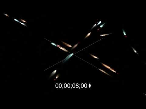 Autobahnkreuz der BAB A4 - A9 "Hermsdorfer Kreuz" in Hermsdorf im Bundesland Thüringen, Deutschland