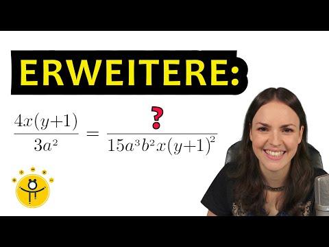 Brüche mit Variablen erweitern – Bruchterme erweitern