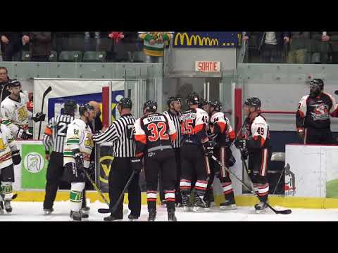 LNAH, Combat Dave Hamel et Thomas Bellemare, 22 décembre 2017