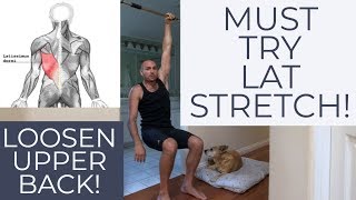 How to Stretch Your Lats (Very Easy and Comfortably!) Using a Low Pullup Bar with Antranik
