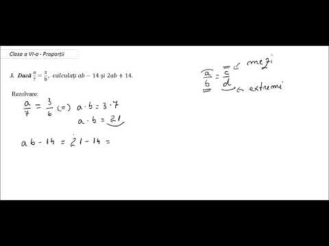 Clasa a VI-a - Proportii - ex. 3-produsul extremilor este egal cu produsul mezilor