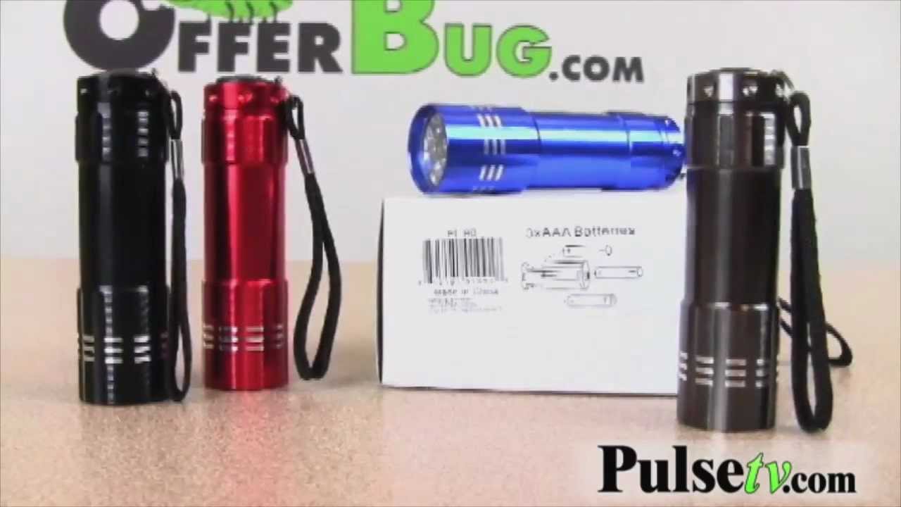 Aluminium LED Flashlight 4-Pack