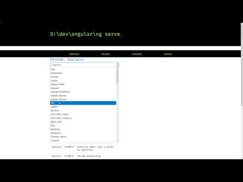 Peticiones a la API de GitHub mediante un Frontend realizado en Angular.