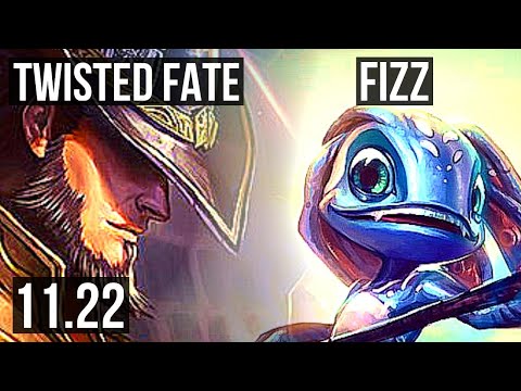 TF vs FIZZ (MID) | 2.6M mastery, 5/2/10, 400+ games | EUW Master | 11.22