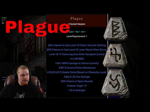D2R New Rune Words - Plague (Cham Fal Um) Ladder Only (Speculation)
