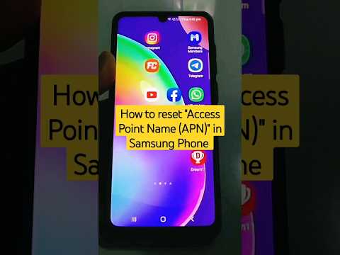 How to reset "Access Point Name (APN)" in Samsung Phone #shorts #samsung #accesspoint #apn