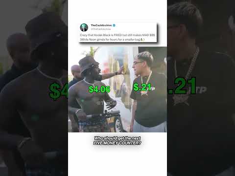 N3ON and Kodak Balck LIVE Salary Wage compared 🤑 #money